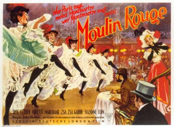 Vintage Locandina del Moulin Rouge anni venti