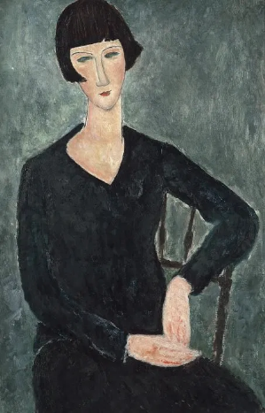 Amedeo Modigliani, Kiki de Montparnasse The Black Dress, 1918. 