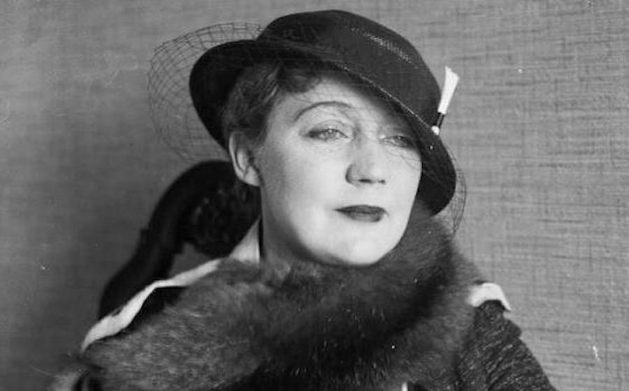 Gerda Gottlieb ritratto in bianco e nero con cappello