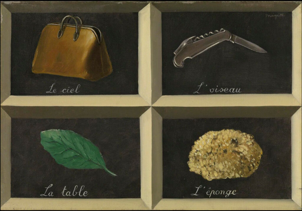 René Magritte lo Specchio vivente Le Miroir vivant L