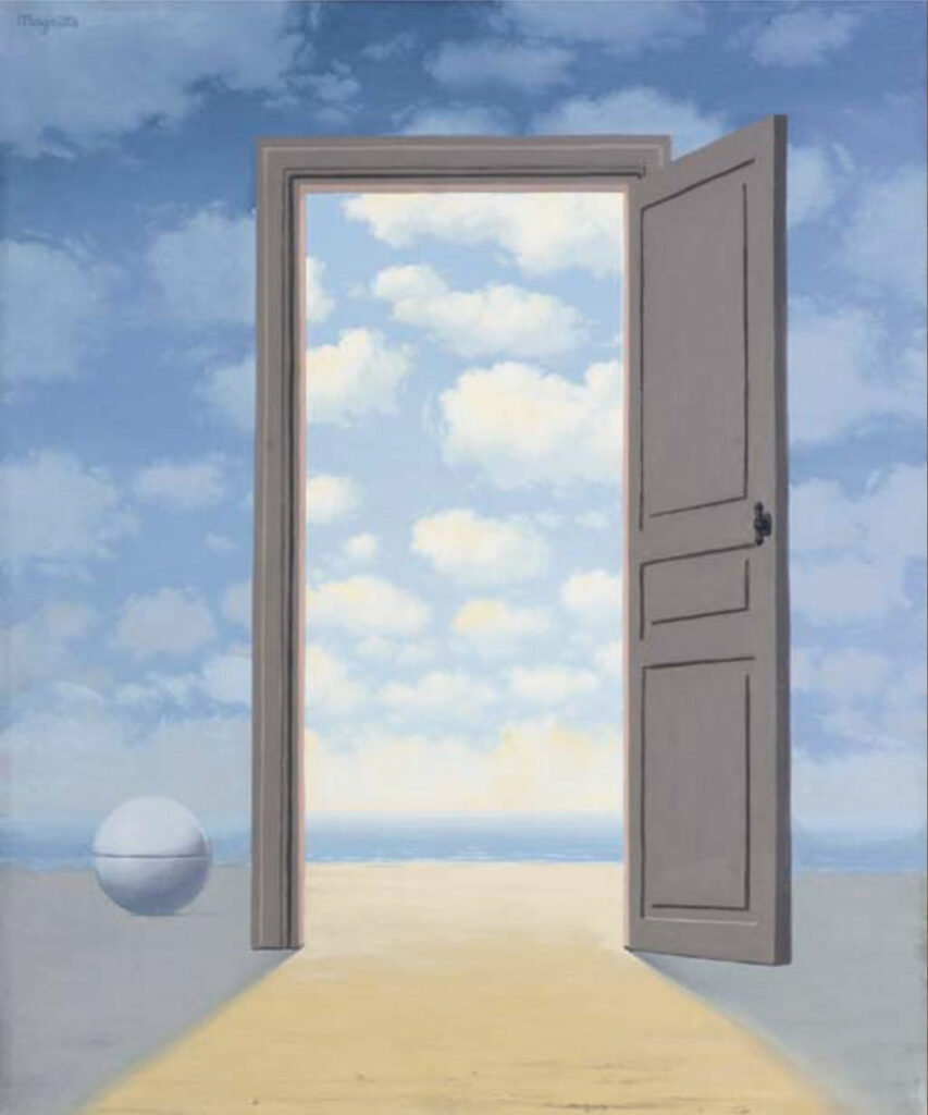 René Magritte, L’Embellie (Il miglioramento), 1962, Olio su tela, 32,6 x 25,9 cm, Collezione privata (?)